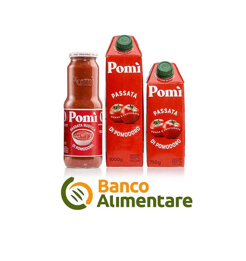 Pomì dona 100.000 pasti grazie a Banco Alimentare