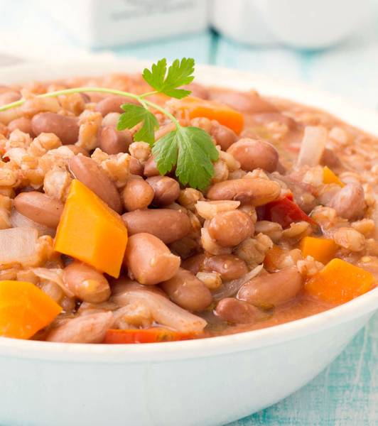 Zuppa di farro e fagioli